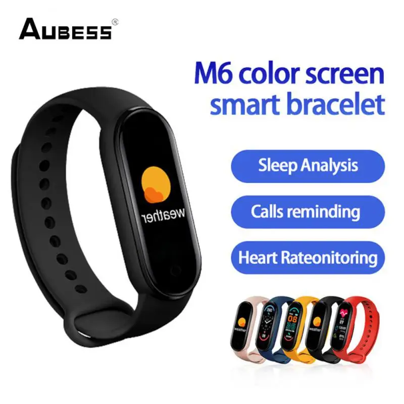 

Смарт-часы HotestM6 для мужчин и женщин, фитнес-браслет с трекером, пульсометром, водонепроницаемые спортивные Смарт-часы для Xiaomi, IPhone, Android