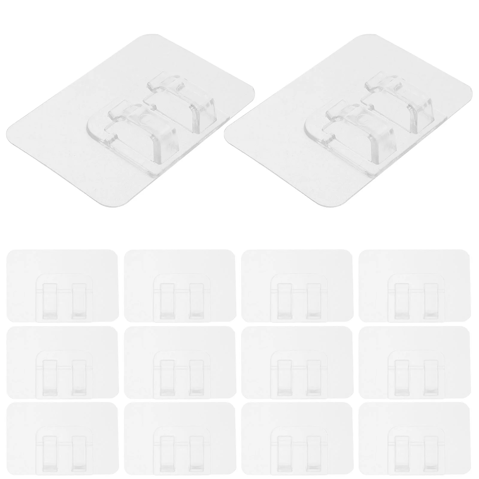 

50pcs Outdoor Light Clips Outdoor Sticky Hooks Outside Cables Clips Cord Holders