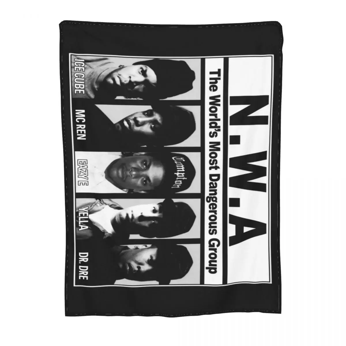 Vtg 90S Мужские бейсбольные маленькие Nwa Eazy E Mc Ren Yella Dre Ice Cube Хип-хоп Рэп Шляпы Плед