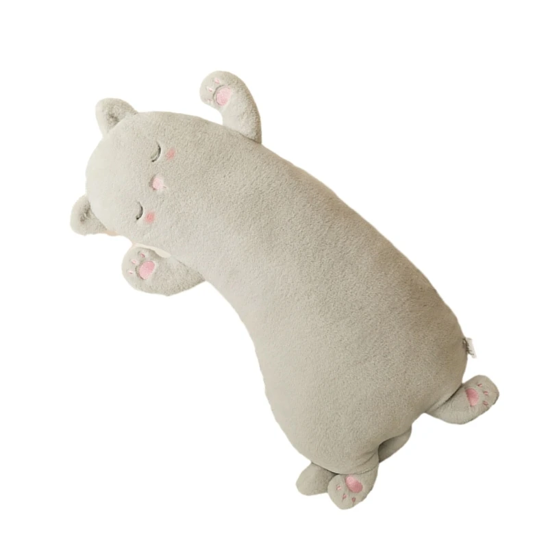 Длинная милая подушка для сна обнимающая милый кот мягкая игрушка в форме