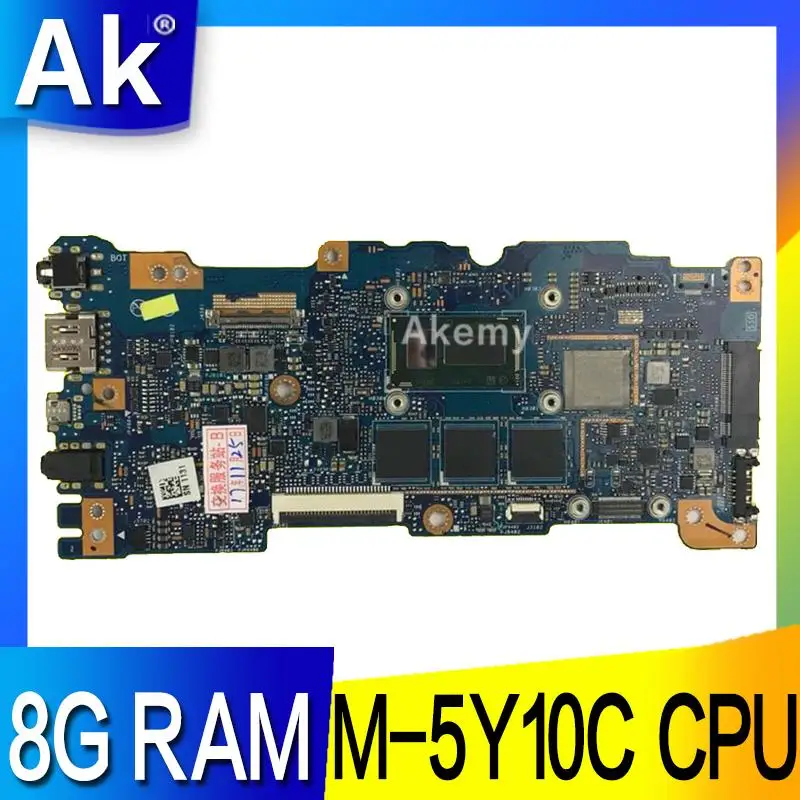 

AK UX305FA Laptop motherboard For Asus UX305FA UX305F UX305 Test original mainboard 8G RAM M-5Y10C CPU