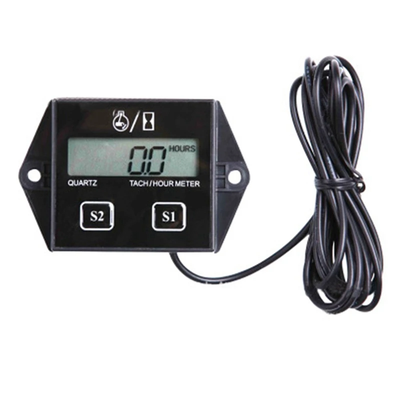 

Digital Display Tachometer Gauge Inductive Car Stroke Engine LCD Display For Car Motor Boat