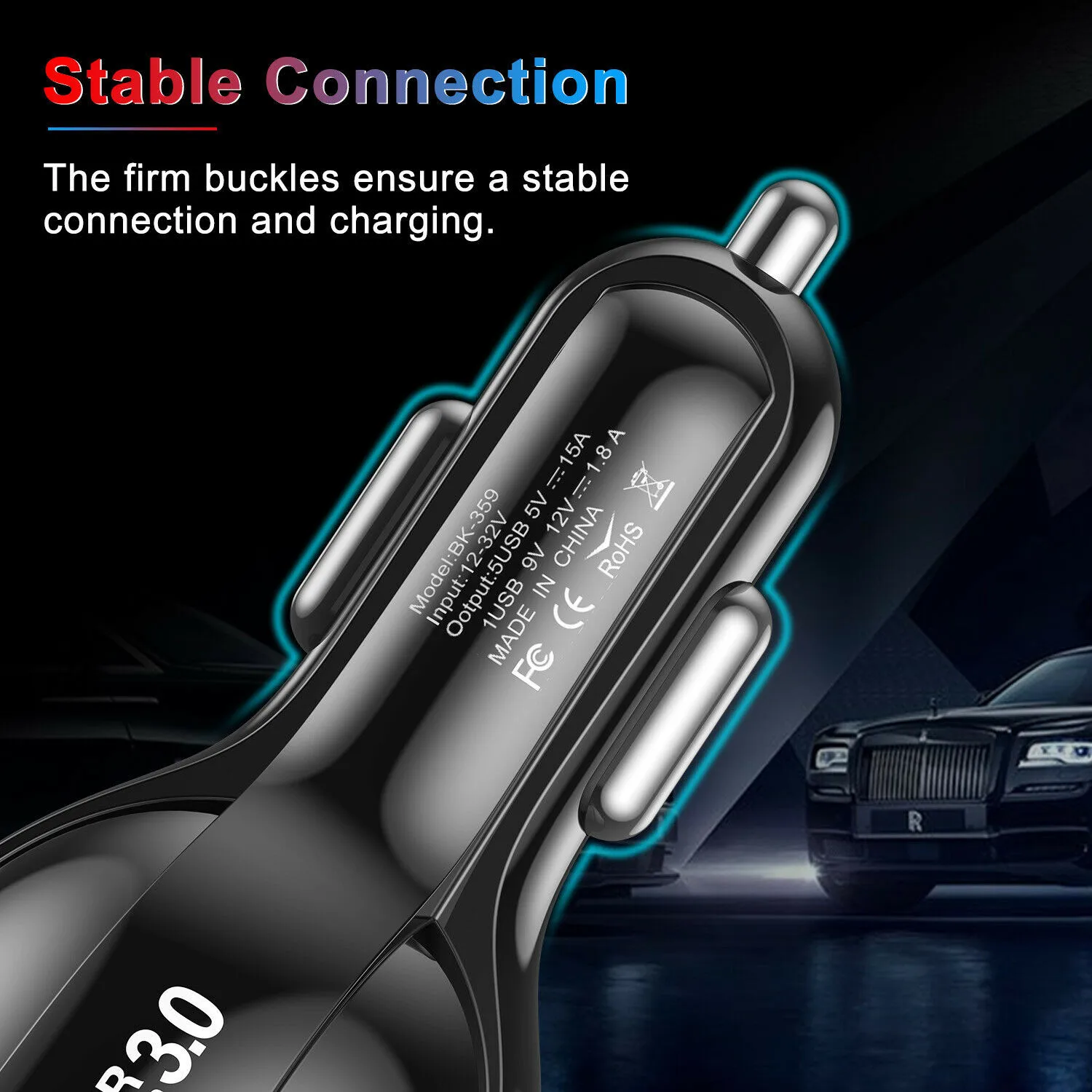 

Автомобильное зарядное устройство с 5 USB-портами, 12-24 В
