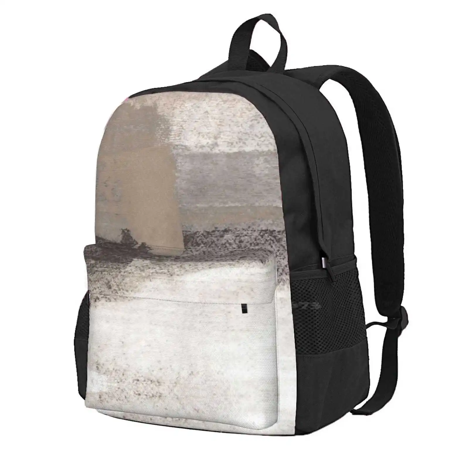 

Рюкзак для студентов, современный дорожный ранец с абстрактным рисунком серого и темно-серого цветов, для школы, ноутбука