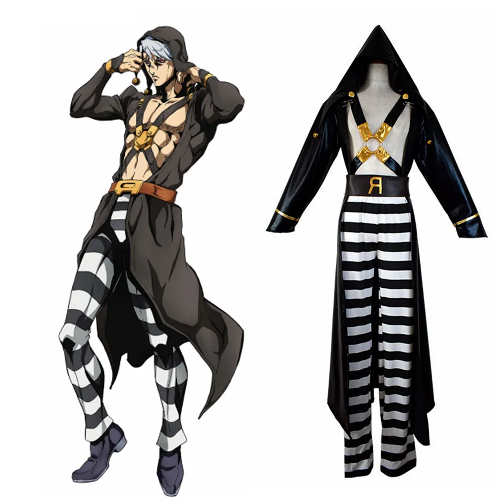 

Unisex Anime Cos Risotto Nero Cosplay Costumes Outfit Halloween Christmas Uniform Suits