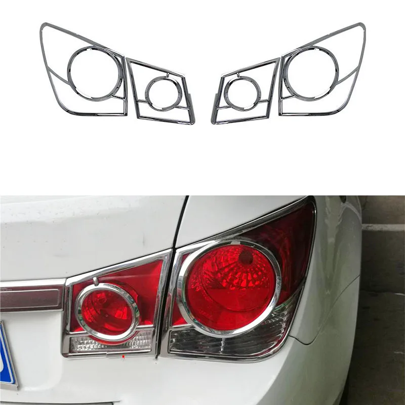 

For Chevrolet Cruze 2013 2014 2015 2016 ABS Chrome Tail Light Cover Rear Lamp Trim Accessories