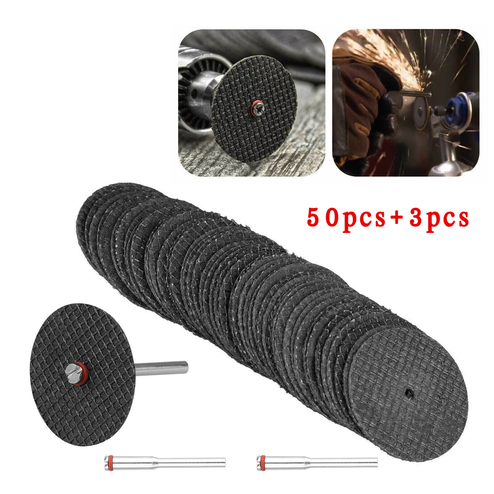 

50 PCS 32mm Mandrel Fiberglass Reinforced Cut Off Wheel Rotary Discs Saw Set For Cutting, Grooving And Cutting Tools