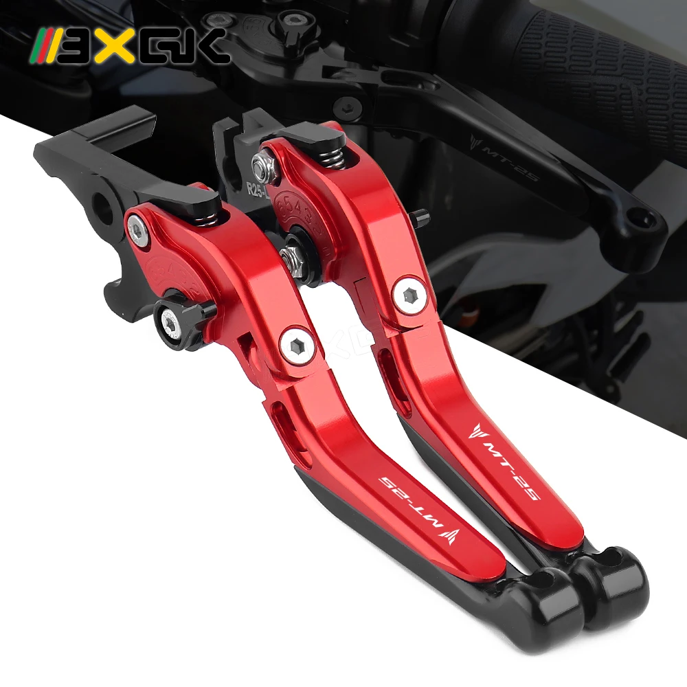 

For YAMAHA MT25 MT-25 2015-2021 2022 Motorcycle CNC Aluminum Clutch Brake Lever Extendable Adjustable Handle Grips