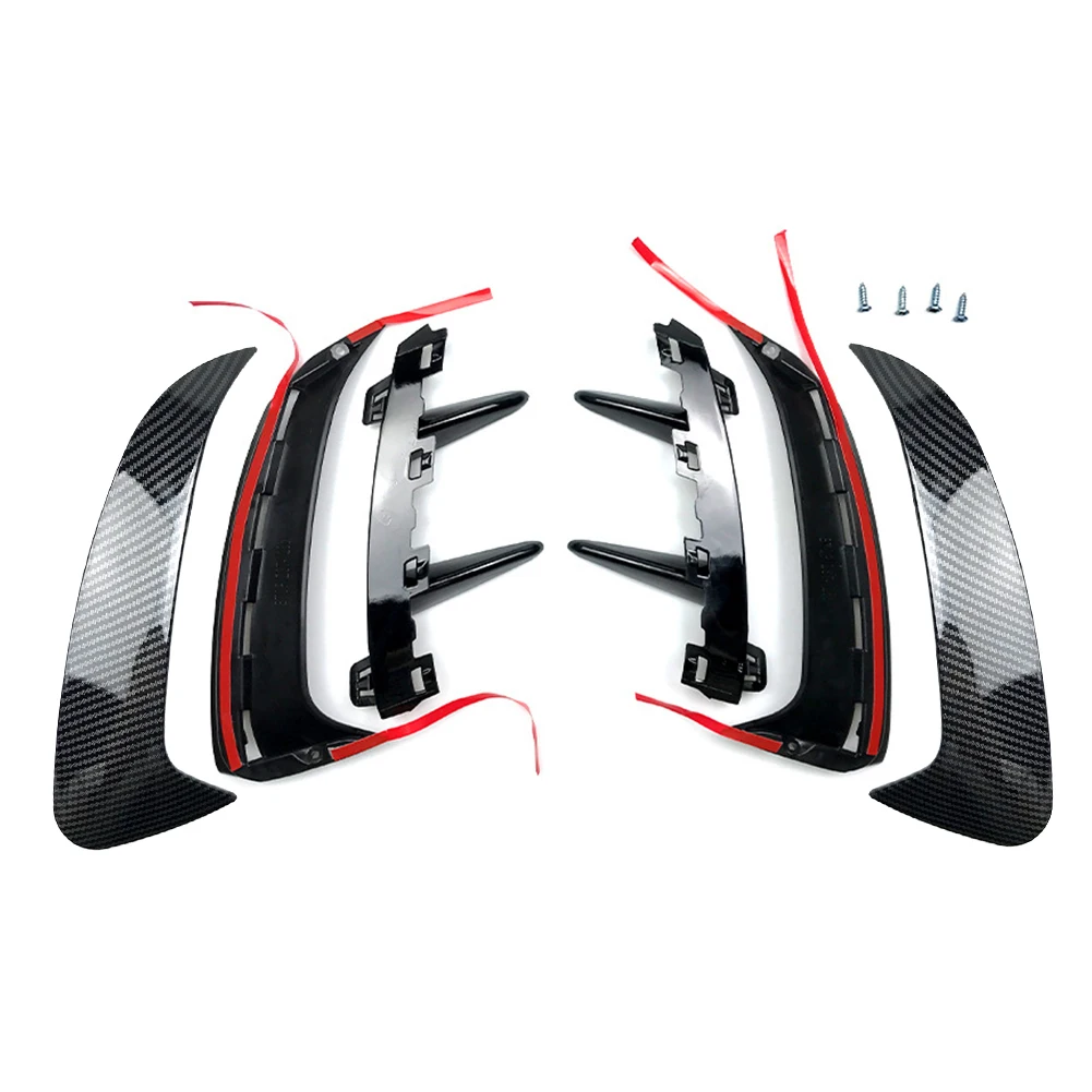 2Pcs Car Rear Bumper Splitter Trim Canard Air Vent For Mercedes Benz A-class W177 A200 A220 A35AMG 2018 2019 2020 2021 2022