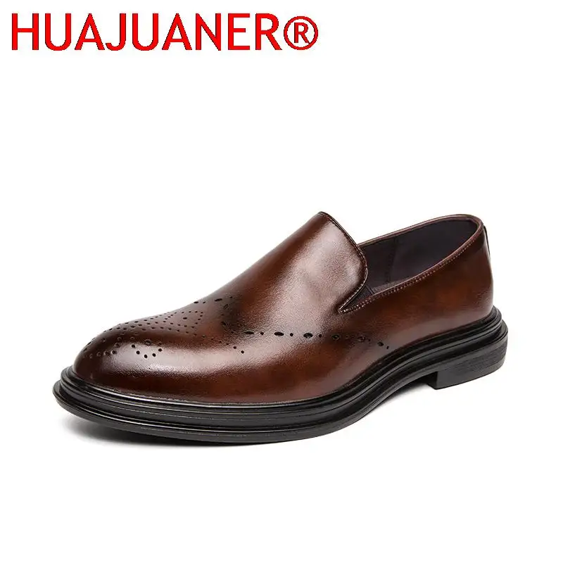 

Mens Dress Shoes Loafers Brand Business Casual Leather Shoe Men Gents Wedding Office Party Formal Oxford Zapatos de Hombre Cuero