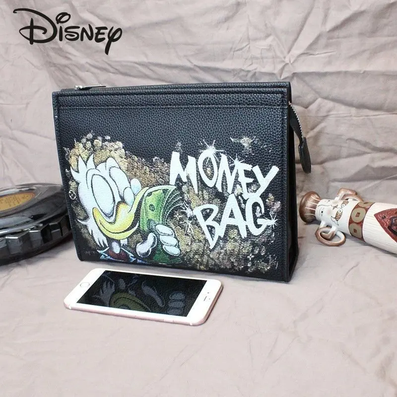 

Disney Donald Duck New Men's Briefcase Fashion High Quality Women's Crossbody Bag Cartoon Multi Functional Storage Envelope Bag