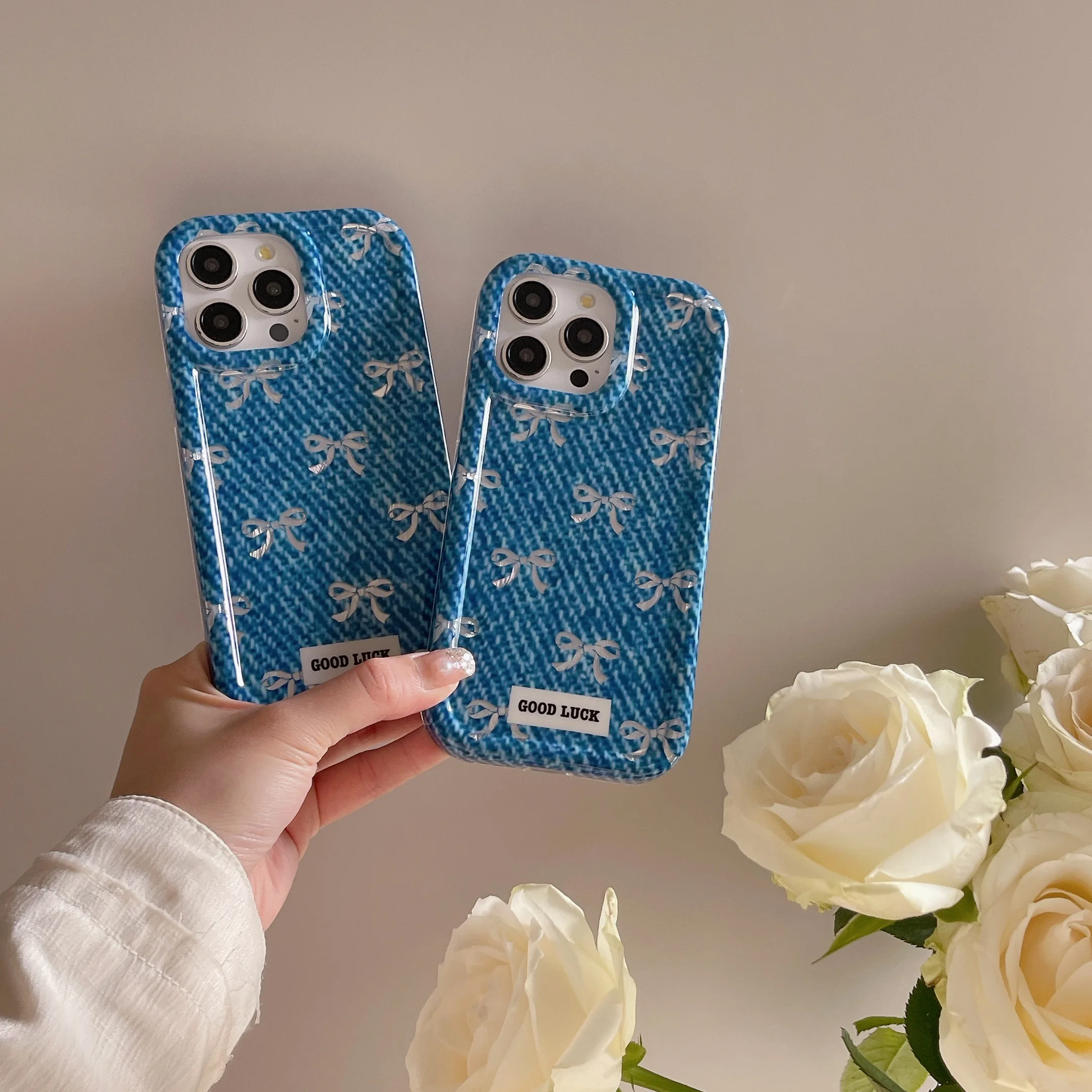 Модный синий джинсовый чехол для телефона IPhone 15 15pro 15promax 14 14pro 14promax 13 13pro 13promax 12 12pro