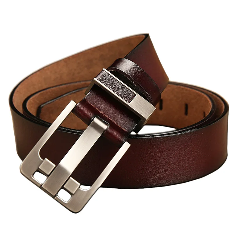 

Men Belt Geniune Leather Belts for Men High Quality Cowskin Male Strap Luxury Pin Buckle Fancy Vintage Jeans Designer Luxury