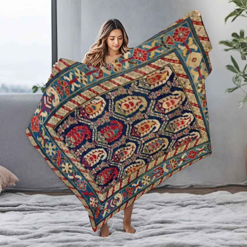 Фото Турецкий винтажный персидский стиль, этнический вышитый ковер, ковер Kilim, чехол для подушки, домашний декор, подарок №4