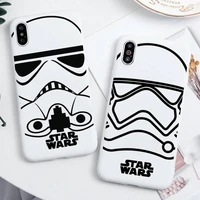 star wars black and white sketch phone case for iphone 13 12 11 pro max mini xs 8 7 6 6s plus x se 2020 xr candy white cover