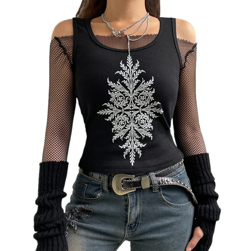 

Women Vintage Tank Tops, Adults Casual Sleeveless Printed U-shaped Neck Pullover