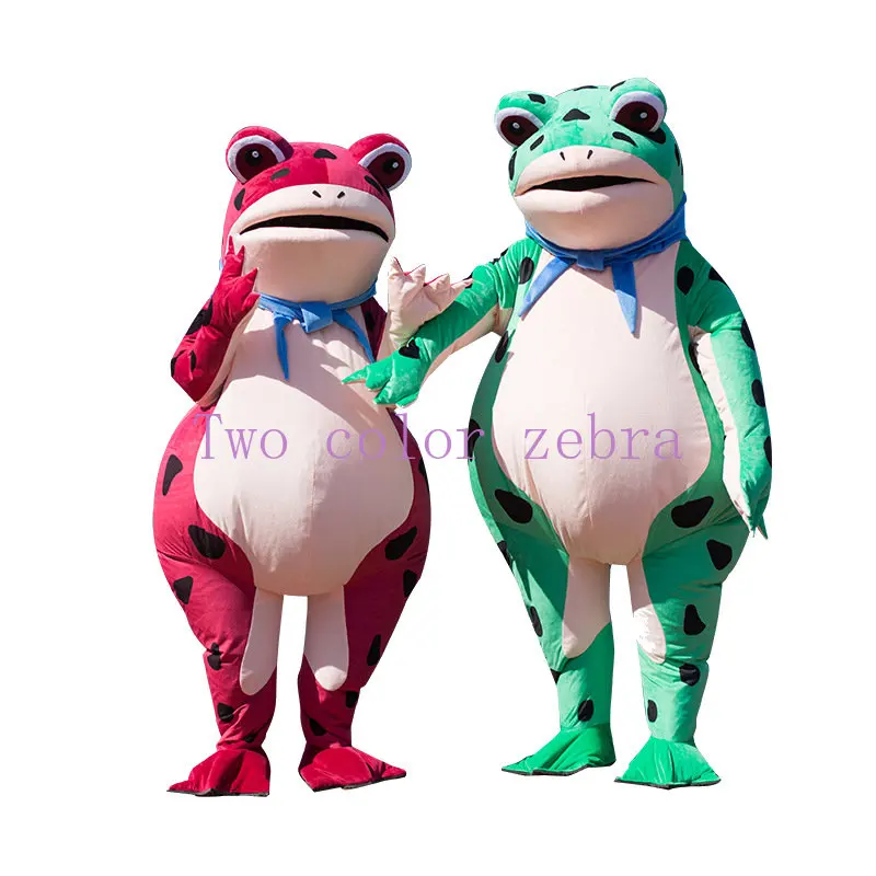 

New Inflatable Frog Mascot Costume Halloween Christmas Birthday Party Cosplay Gifts Animation Props Performance Costumes