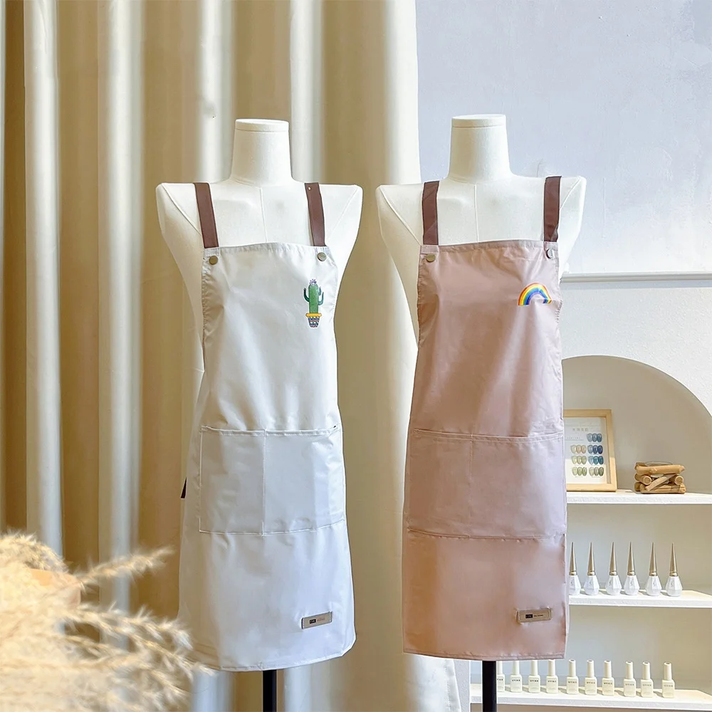 Эксклюзивный маникюрный фартук водонепроницаемая перекрестная задняя часть с