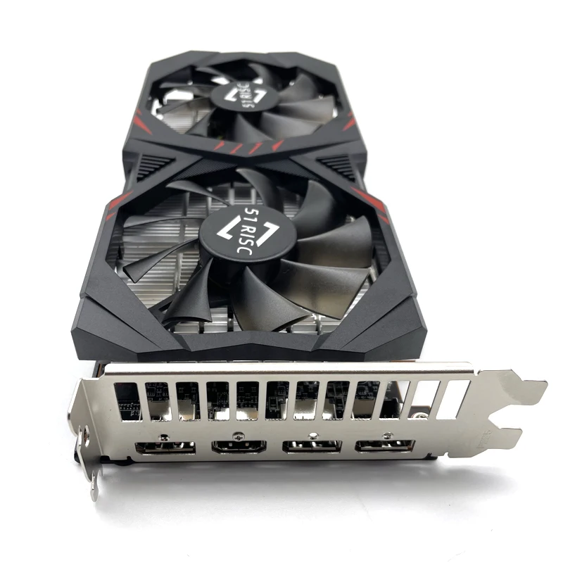 Видеокарта SHELI 51RISC RX6600 8 Гб GPU GDDR6 128 бит 14 Гбит/с 7 нм новая видеокарта поддержка