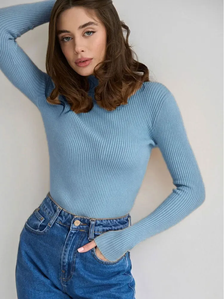 

Turtleneck Sweater Women Autumn Winter Long Sleeve Knitted Pullovers Female Casual Solid Color Bodycon Basic Knitwears Tops