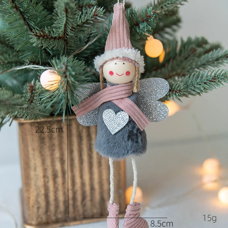 

Деревянные ангелы-снеговики для елки