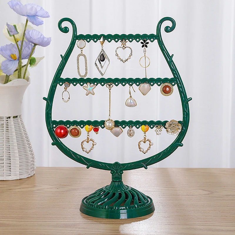 

Jewelry Display Organizer Stand Earrings Pendants Bracelets Jewelry Holder With Wooden Base Earrings Storage Rack