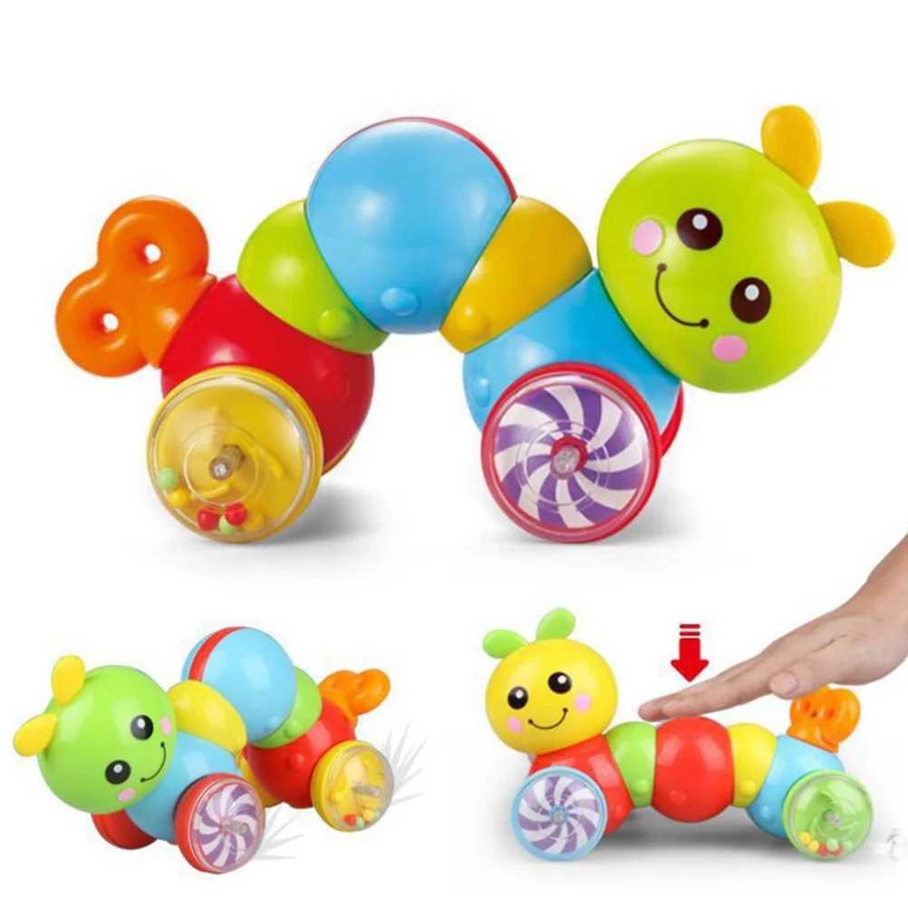 

Press Toy Cute Small Caterpillar Educational Push Activity Toy for Kids Children Toddler