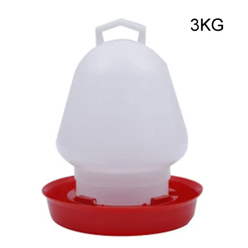 

Chicken Waterer Durable Automatic Poultry Water Feeder Drinker with Handle Hanging Poultry Water Container Farm Supplies