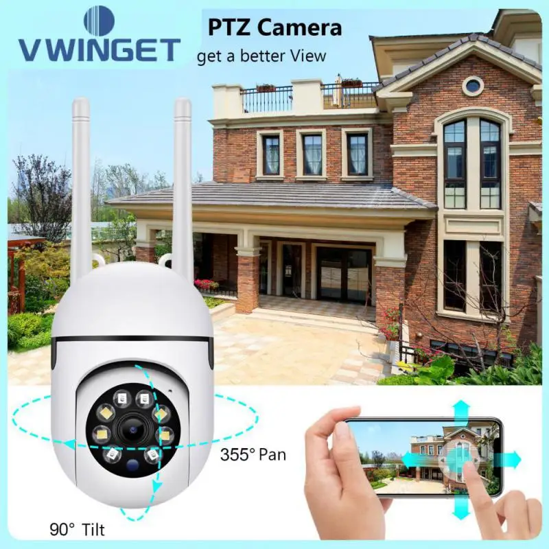 

Ip-камера для домашней системы безопасности, Wi-Fi, Ptz, 1080p