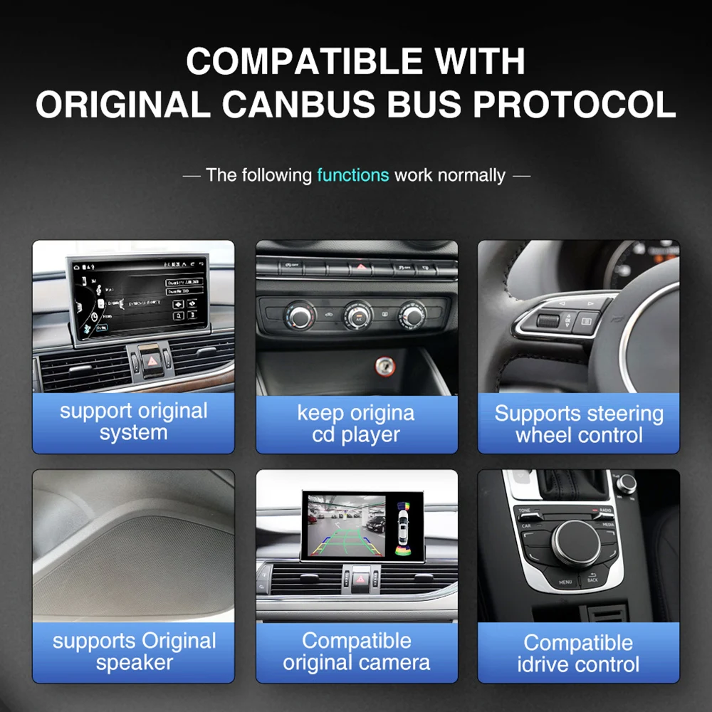 Автомобильный радиоприемник Carplay 4G 2Din Android 13 для Audi Q7 2005-2015 мультимедийный 10