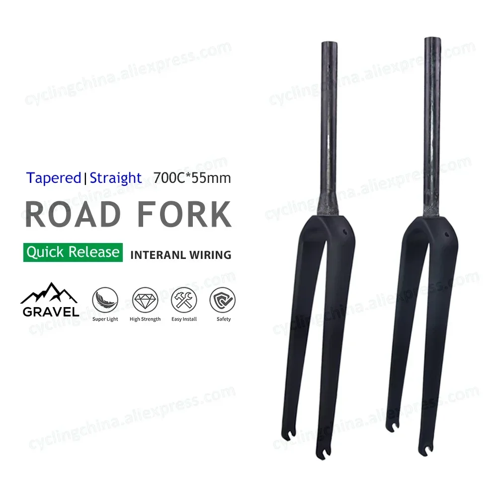 Вилка для шоссейного велосипеда Nologo Gravel 700C, быстросъемная ...