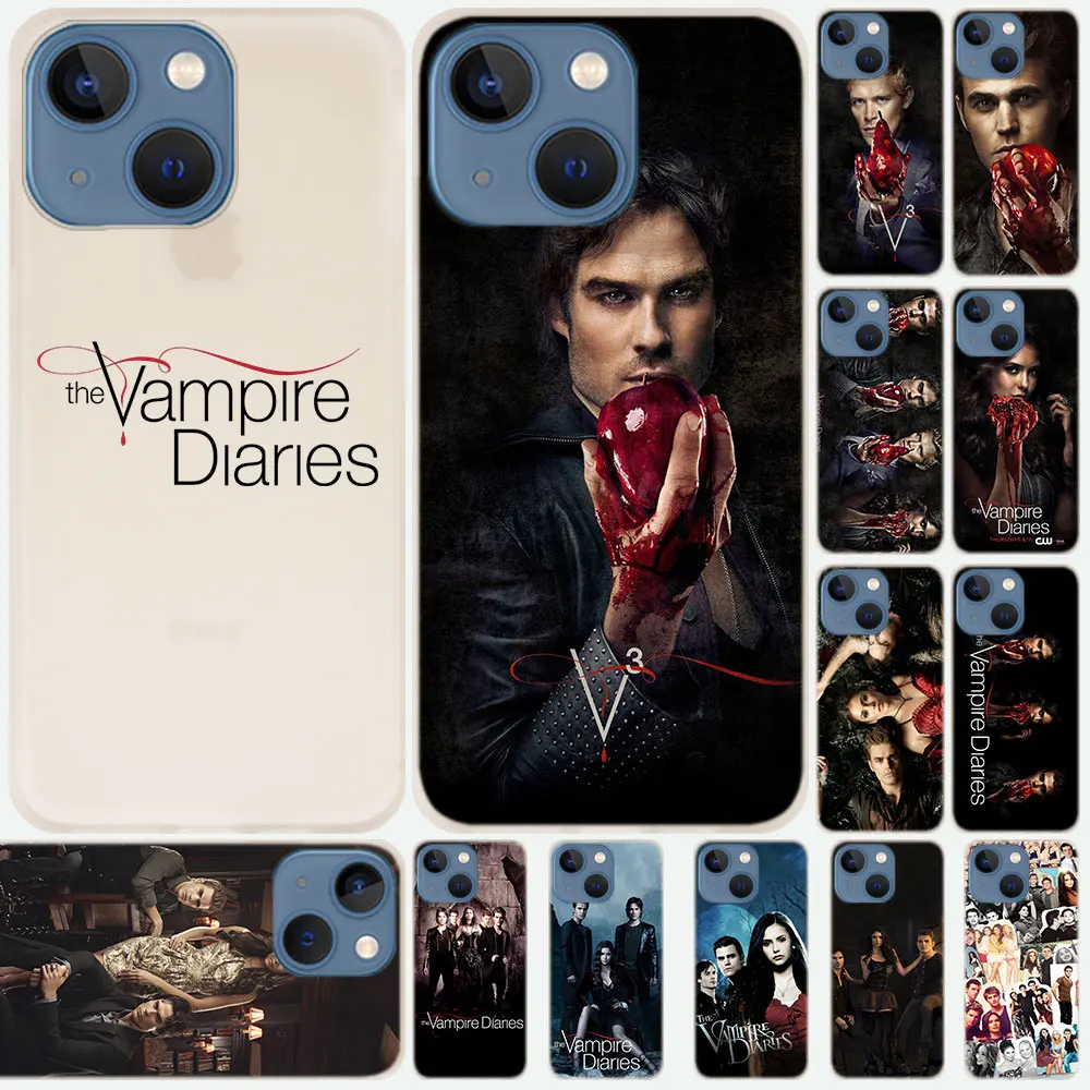 

Silicone Soft Coque Shell Case For Apple iPhone 14 13 12 11 Pro X XS Max XR Plus Mini SE 2020 Cover The Vampire Diaries