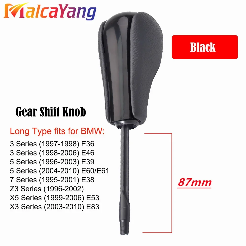 

Автомобильный Стайлинг, короткая/длинная автоматическая ручка переключения передач, ручка переключения передач для BMW E81 E82 E87 E90 E91 E93 E36 E38 E46 Z4 Z3 E53 E60 X5 X3