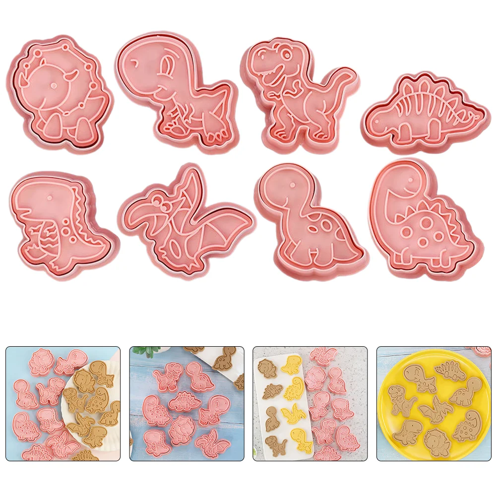 

8pcs Cookie Baking Mold Animal Cookie Stamps Baking Molds Baking Supplies