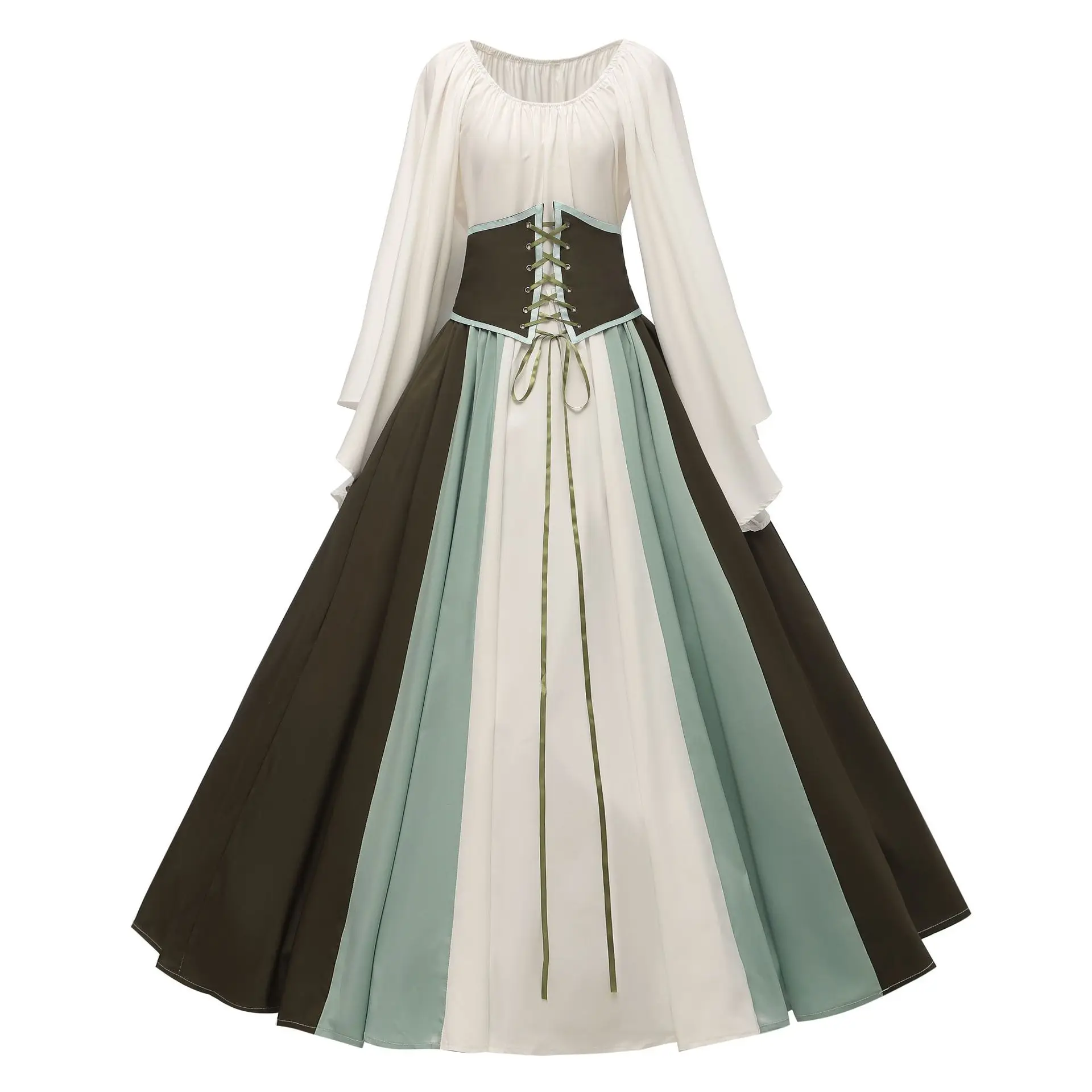 

Medieval Renaissance Dress Women Pirate Halloween Costume Revival Dress Steampunk Court Victorian Dress Party Vintage Cosplay