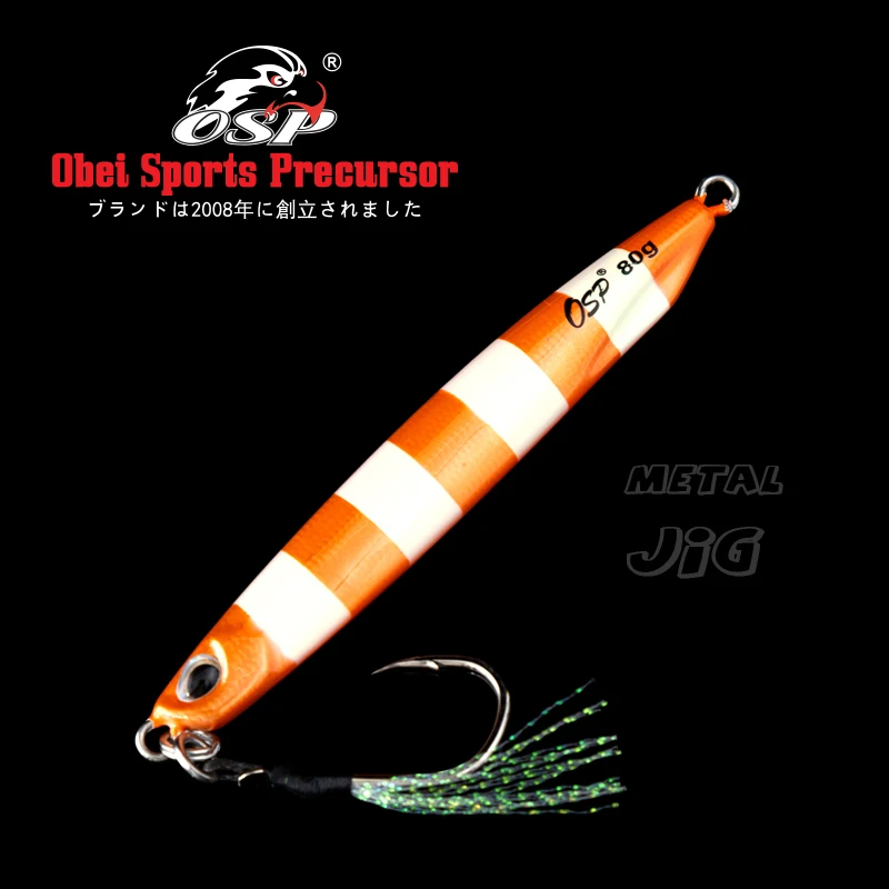 

OSP Sinking Metal Sea Fishing Lure Wobbler Fishing Lure Luminous Jig Artificial Super Hard Bait For Saltwater Fishing Tackle