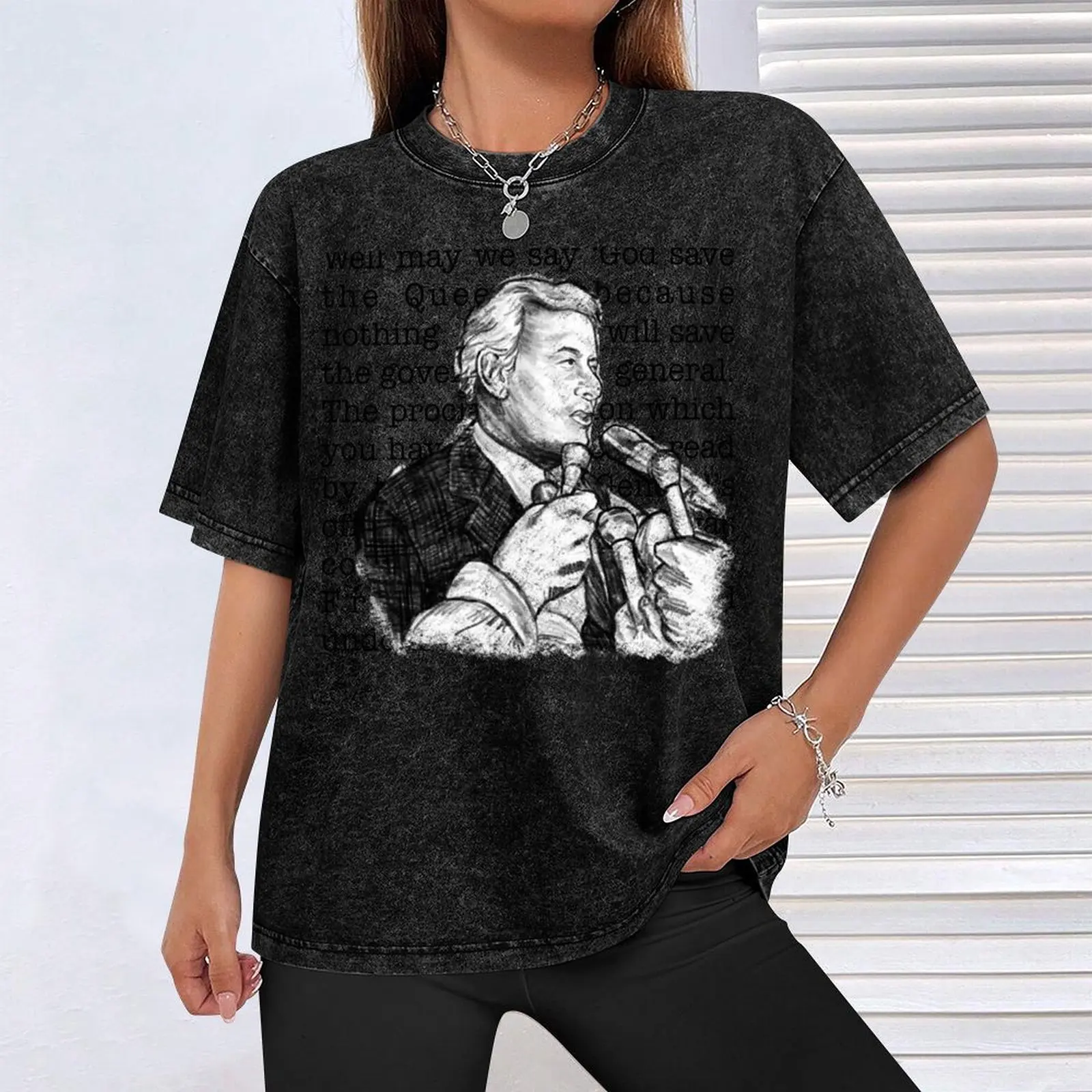 Мужская винтажная футболка Gough Whitlam's Dismissal хлопок