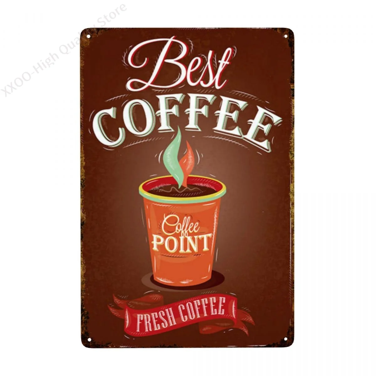 

Coffee Color Poster Metal Vintage Tin Sign Cafe Bar Pub Wall Plaque Plate Home Decor 20*30cm