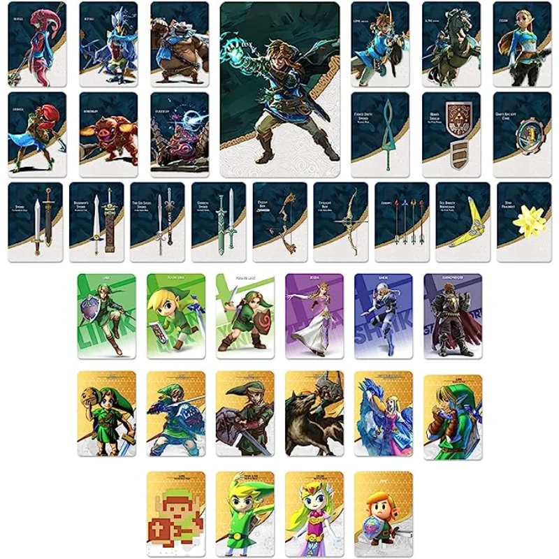 

New Amiibo Zelda Series Big Mini NFC Cards Tag NS Locks Cards