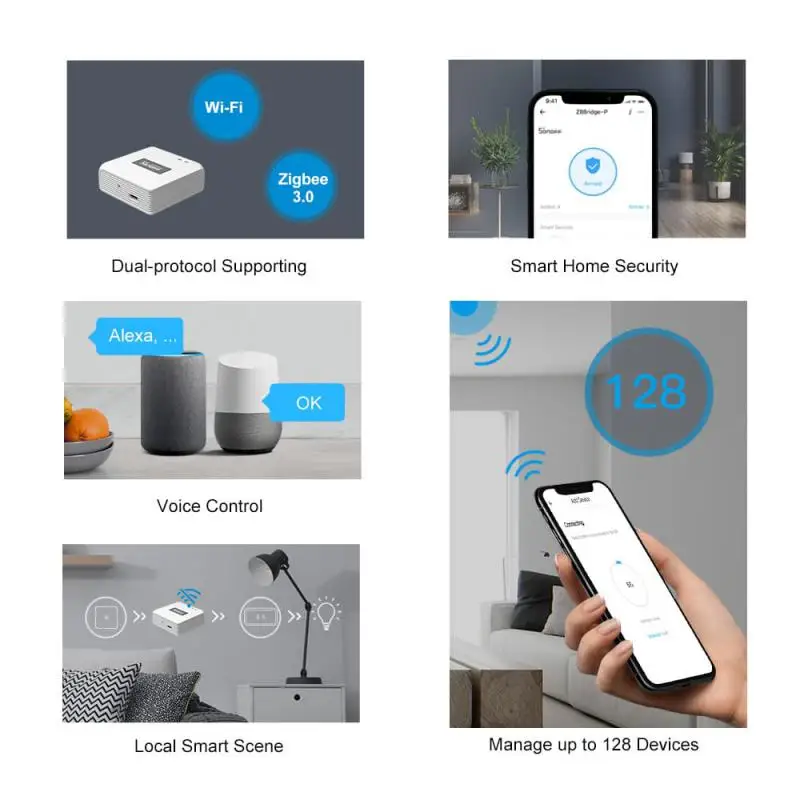 SONOFF ZB Bridge-P Zigbee Bridge Pro двухпротокольный шлюз Wi-Fi ZigBee Поддержка приложения Ewelink