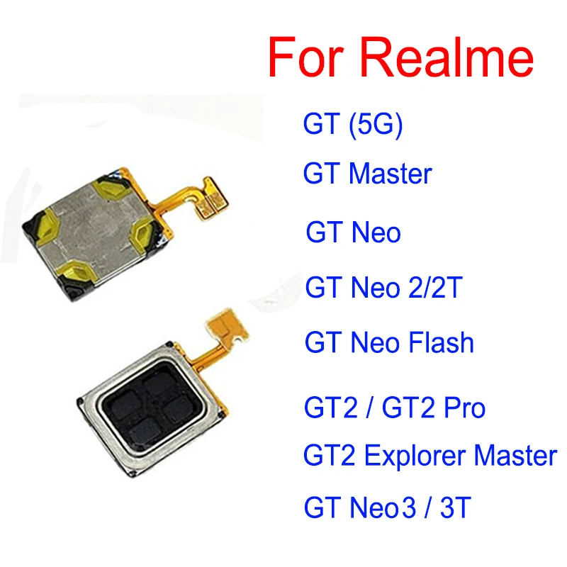 

Earpiece Speaker For OPPO Realme GT Neo 2 2T 3 3T Neo Flash GT2 Master Explorer Top Earphone Speaker Sound Receiver Flex Cable
