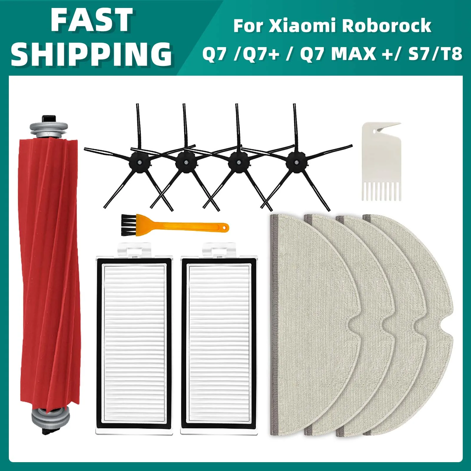 

Аксессуары для робота-пылесоса Roborock Q7 MAX+/Q7+/Q7/T8