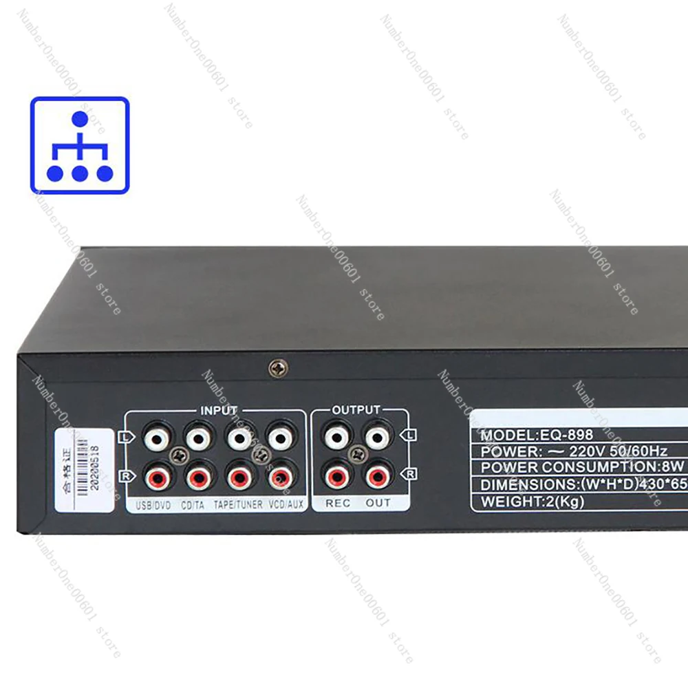 EQ-898BT HIFI Цифровой HD стерео Предварительный усилитель эквалайзер встроенный USB