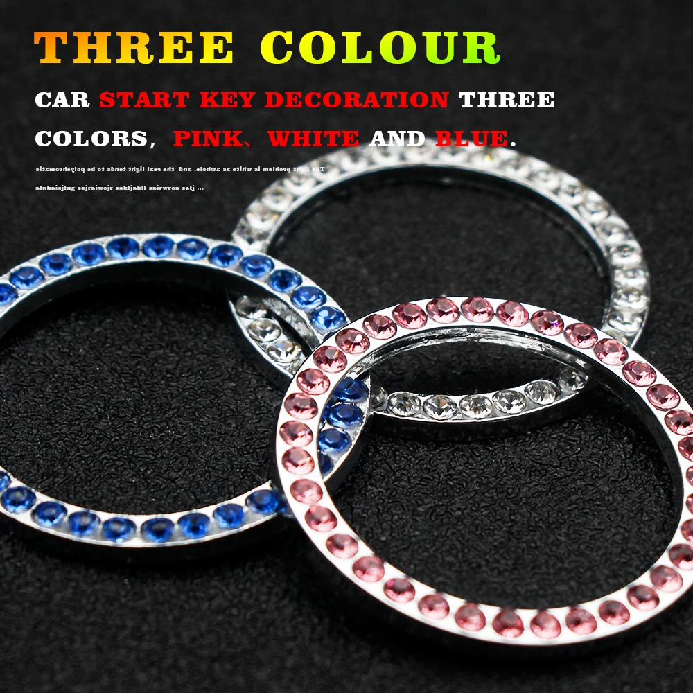 Стайлинг автомобиля декоративная наклейка с одной кнопкой для запуска двигателя