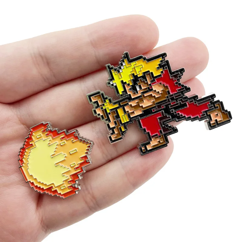 Street Fighter Enamelled Brooch Games 90s Pins Cool Brooch Clothing Backpack Lapel Badge Fashion Jewelry Accessories Gifts