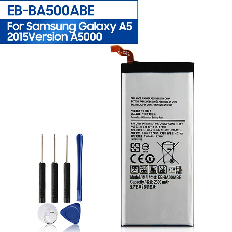 

Replacement Battery EB-BA500ABE For Samsung GALAXY A5 2015 EBBA500ABE Replacement Phone Battery 2300mAh