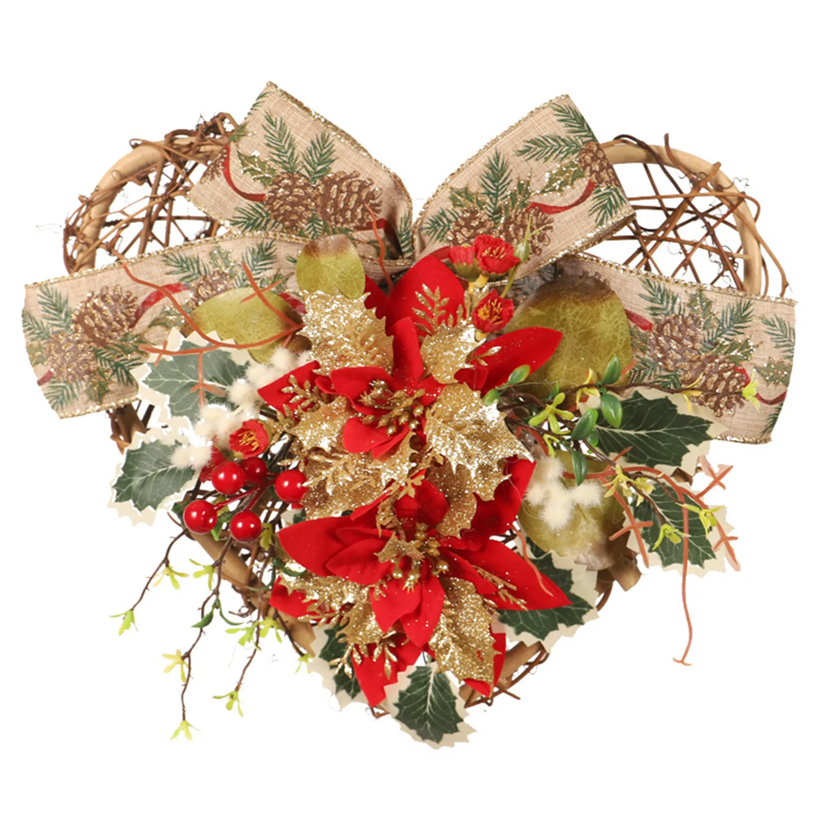 

Heart-Shaped Garland Pendant For Indoor Outdoor Wedding Thanksgiving Dinner Party Pendant Ornament For Party Interior Decoration