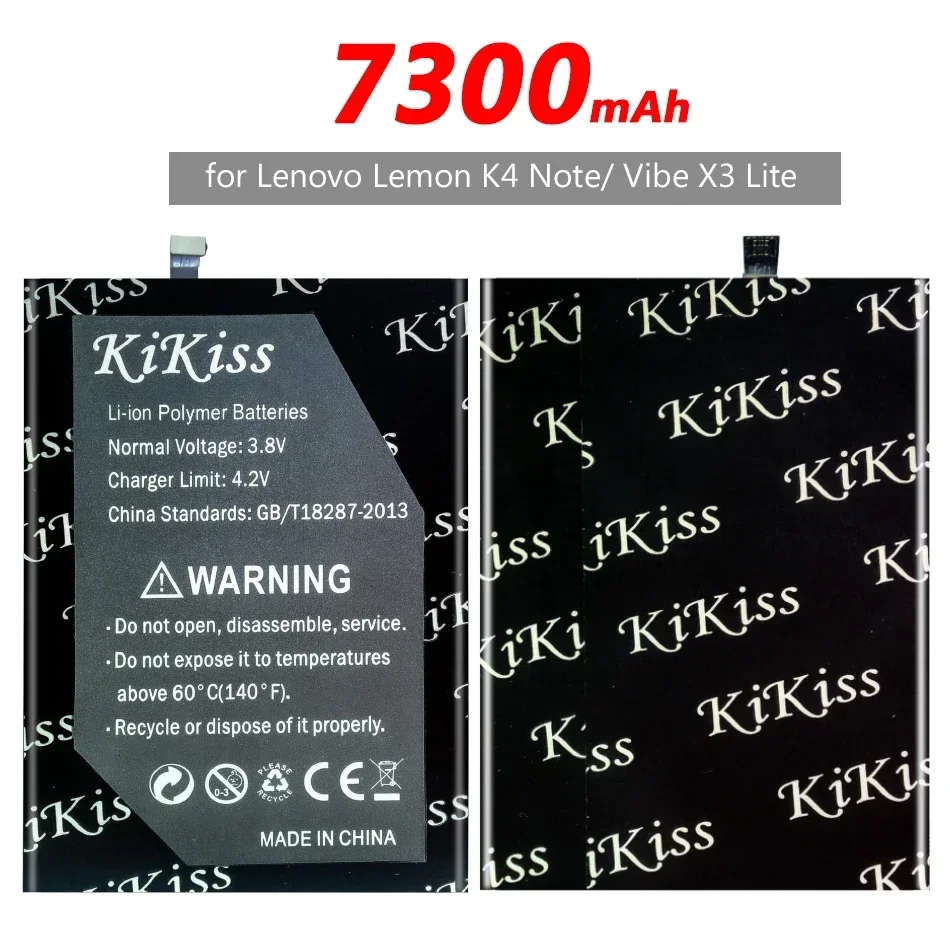 Бесплатный инструмент 7300 мАч BL256 аккумулятор для сотового телефона Lenovo Lemon K4 Note