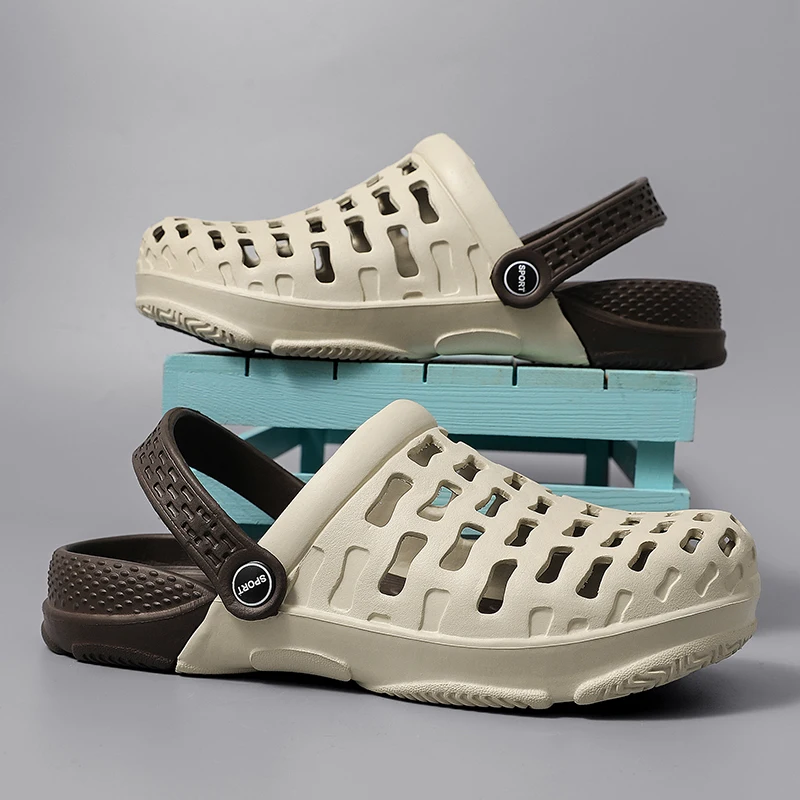 

Мужские сандалии для пляжа, Повседневная летняя обувь, шлепанцы для отдыха, легкая спортивная обувь