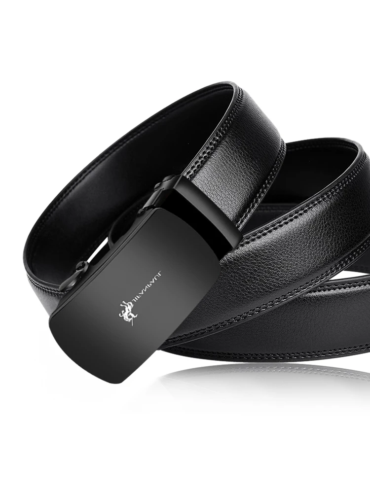 Ремень мужской с автоматической пряжкой люксовый пояс металлической